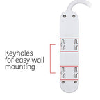 GE 47888 4-Outlet Power Strip with Safety Covers