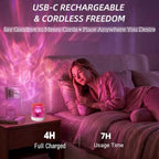 Offcute Cordless Aurora & Ocean Wave Light Projector