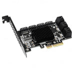 MEKTRIQEC 10-Port SATA 3.0 PCIe Storage Expansion Card