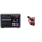 Tascam Mixcast 4 Podcast Studio Mixer Recorder Rode Mic