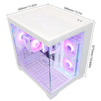 HOENGAGER Ryzen 5 5600GT Prebuilt Gaming Desktop with ARGB Fans