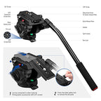Neewer 10100666: Heavy Duty Metal Fluid Video Tripod Head