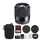 Sigma 30mm f/1.4 Contemporary Lens - Canon EF-M Bundle