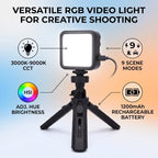 Generic RGB Camera Video Light with Rechargeable Battery