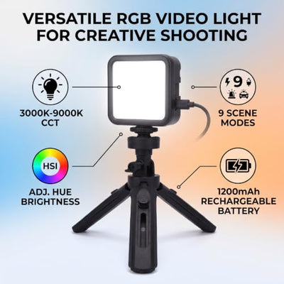 Generic RGB Camera Video Light with Rechargeable Battery