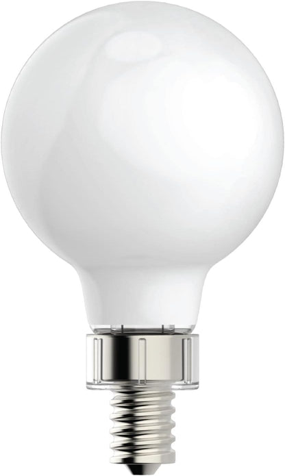 GE 31719 Relax 40W Soft White LED Globe Bulbs 2-Pack