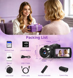 SMARTKLIK 4K Ultra HD Vlogging Camcorder with Night Vision