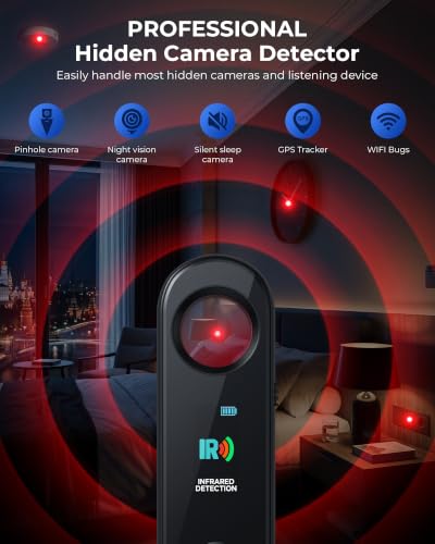 Pokace 7-in-1 Hidden Camera and RF Signal Detector
