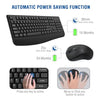 EDJO 2.4G Wireless Keyboard and Mouse Combo with Wrist Rest