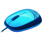 Logitech M105 Wired USB Mouse Blue Ambidextrous