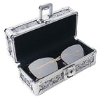 Vaultz VZ03894 Locking Sunglass Case Silver Glitter