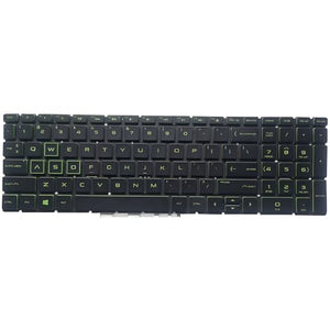 HP Pavilion 15-CX Green Backlit Replacement Keyboard Palmrest