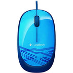 Logitech M105 Wired USB Mouse Blue Ambidextrous