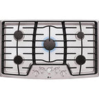 LG LCG3611ST 36-Inch Stainless Steel Gas Cooktop, 5 Burners