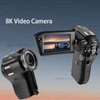VELATEMOR 8K Video Camera with Dual-Lens Vlogging Design