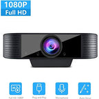 CENGNIAN 1080p HD USB Webcam with Noise-Reducing Microphone