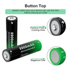 BENKIA 18650 Rechargeable Button-Top Battery and Charger Set
