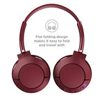 TCL MTRO200BT Wireless On-Ear Headphones Burgundy