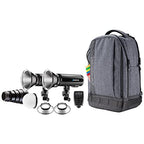 Westcott 4772M FJ200 Strobe 2-Light Kit Backpack Trigger