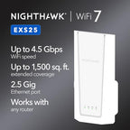 NETGEAR EXS25 WiFi 7 BE4500 Dual-Band Range Extender