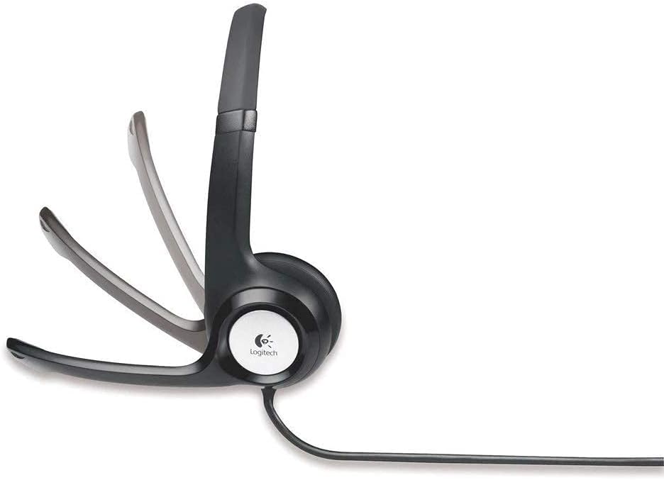 Logitech H390 USB Computer Headset Noise Canceling Microphone Renewed