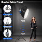 EMART 135W Octagonal Softbox Lighting Kit with Honeycomb Grid
