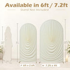 HANGING BULBS Ivory Waterfall Draped Arch Cover Set