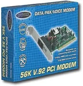 Dell 8541597307 Dynex 56K V.92 PCI Modem