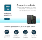 Synology DS225+ 2-Bay Diskless NAS Private Cloud Server