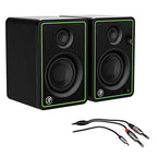 Mackie CR3-X 3-Inch Creative Studio Monitors REAN Cable Bundle