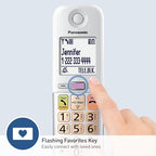 Panasonic KX-TGU432W Cordless Phone 2 Handsets