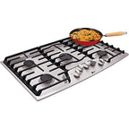 LG LCG3611ST 36-Inch Stainless Steel Gas Cooktop, 5 Burners