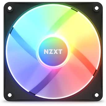 NZXT RF-C12SF-B1 F120 RGB Core Fan: 120mm, Hub-Mounted, Black