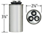 GE C3355R Capacitor Dual Run 35/5 UF 370V Round