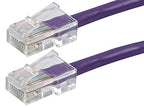 Monoprice 113108 Zeroboot Cat5e Ethernet Cable 2ft Purple
