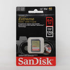 SanDisk Extreme UHS-I U3 64GB SDXC Memory Card 150MB/s