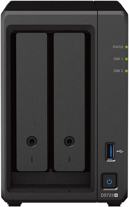 Synology DS723+ 12TB NAS - 2-Bay DiskStation Bundle