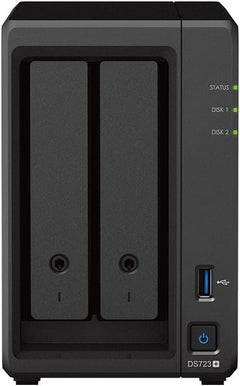 Synology DS723+ 8TB NAS Bundle - 2-Bay Ryzen, WD Red Plus
