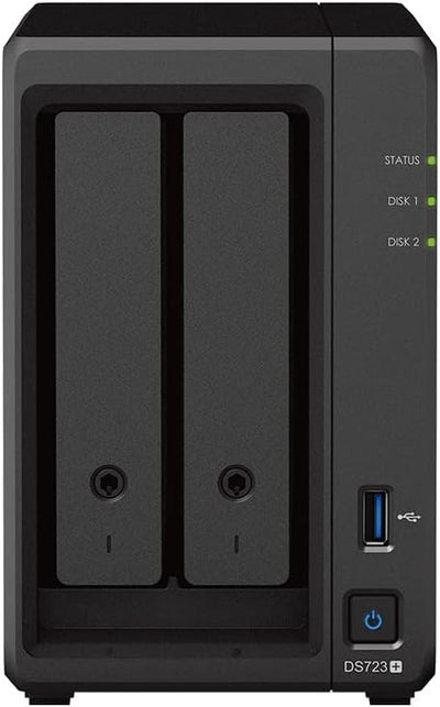 Synology DS723+ 8TB NAS Bundle - 2-Bay Ryzen, WD Red Plus