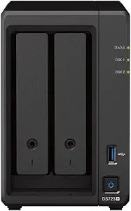 Synology DS723+ 16TB NAS Bundle - 2-Bay with Seagate IronWolf HDDs