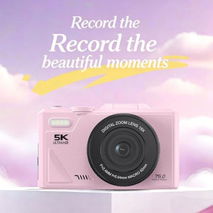 Yoidesu 5K Digital Vlogging Camera with Flip Screen