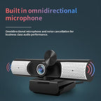 DDYYDS 1080P Webcam with Privacy Cover and Built-In Speaker