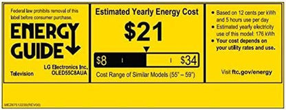 LG OLED55C8AUA 55-Inch 4K Ultra HD Smart OLED TV (Renewed)