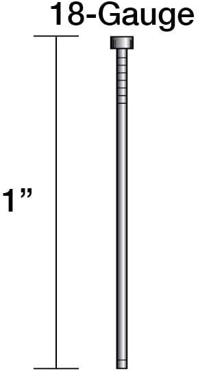 Hitachi 14102S 1" Finish Nails - 18 GA Electro-Galvanized (5000 Count)