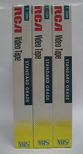 RCA 8541703816 T-120H VHS Video Cassette 3-Pack