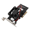 Aurovibe NVMe M.2 to PCIe x4 Adapter Card with Cooling Fan