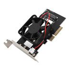 Aurovibe NVMe M.2 to PCIe x4 Adapter Card with Cooling Fan