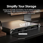 QNAP TS-435XeU Short-Depth 4-Bay Rackmount NAS