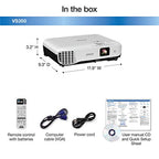 Epson VS350 XGA 3300 Lumens HDMI 3LCD Projector