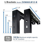 Elite Screens ZVMAXLB12-B 12